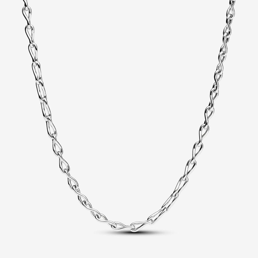 Infinity Chain Necklace | Sterling silver