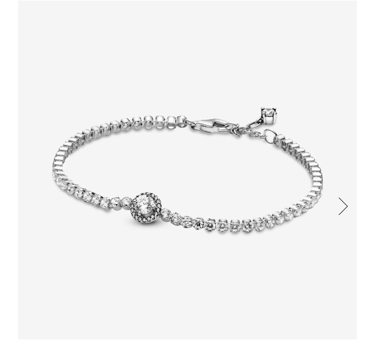 Pandora Moments Sparkling Crown O Snake Chain Bracelet