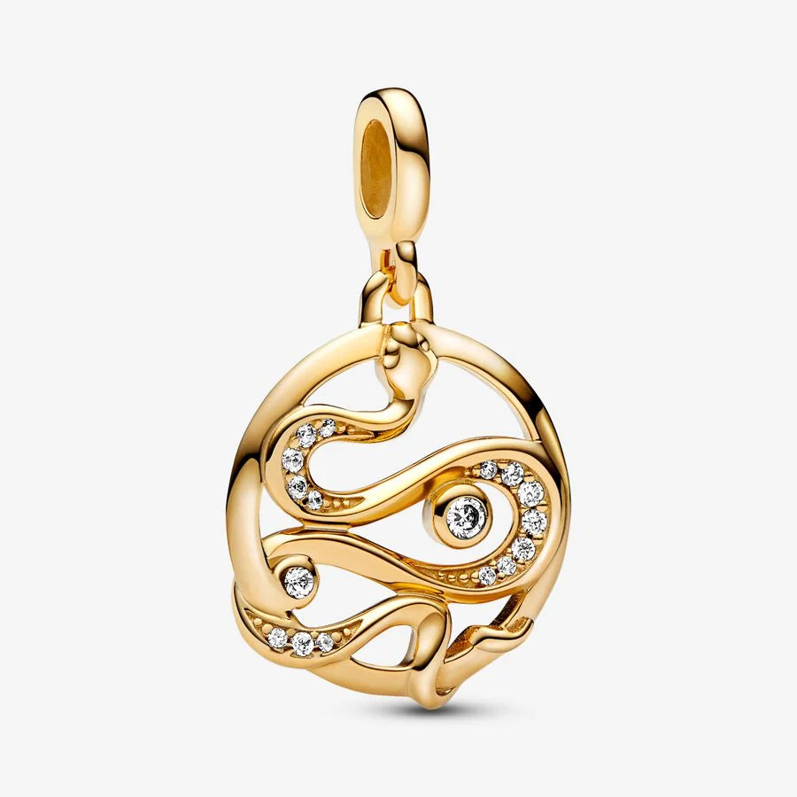 Pandora ME Pavé Snake Medallion Charm
