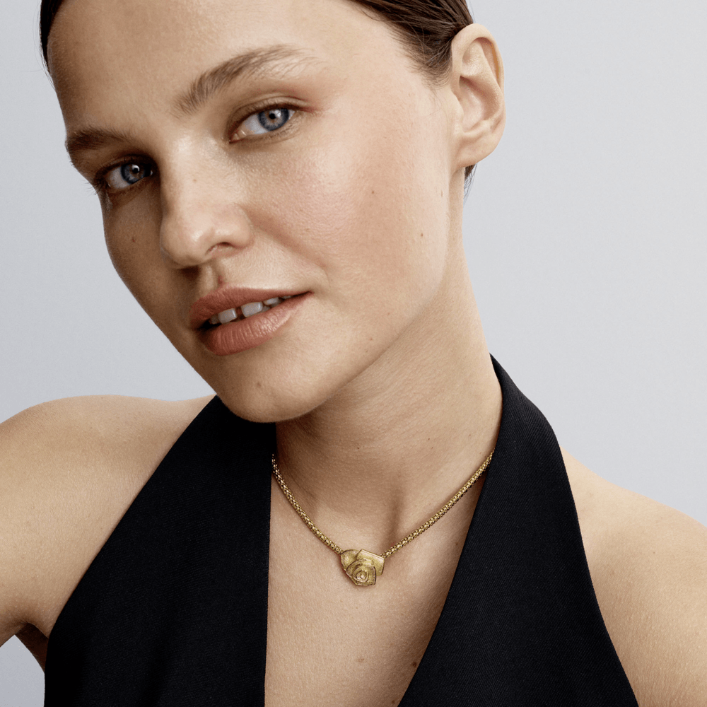 Large Blooming Rose Charm