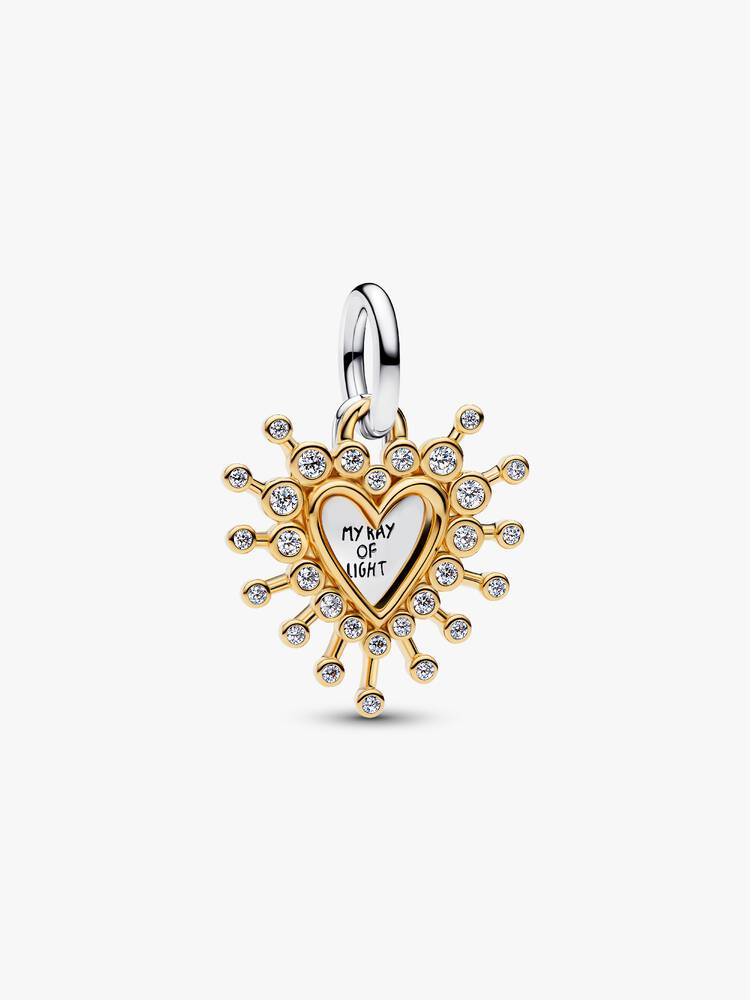 Pandora Radiant Heart Double Dangle Charm 764141C01