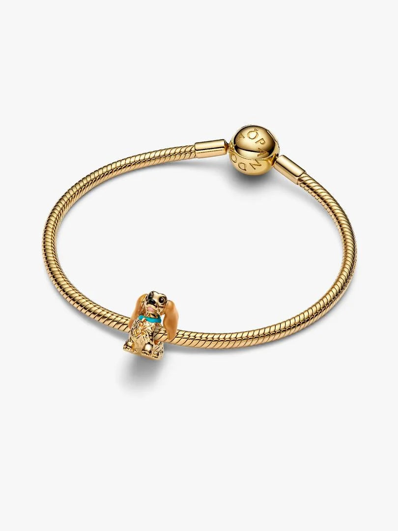 Disney Lady Charm 14k gold plating