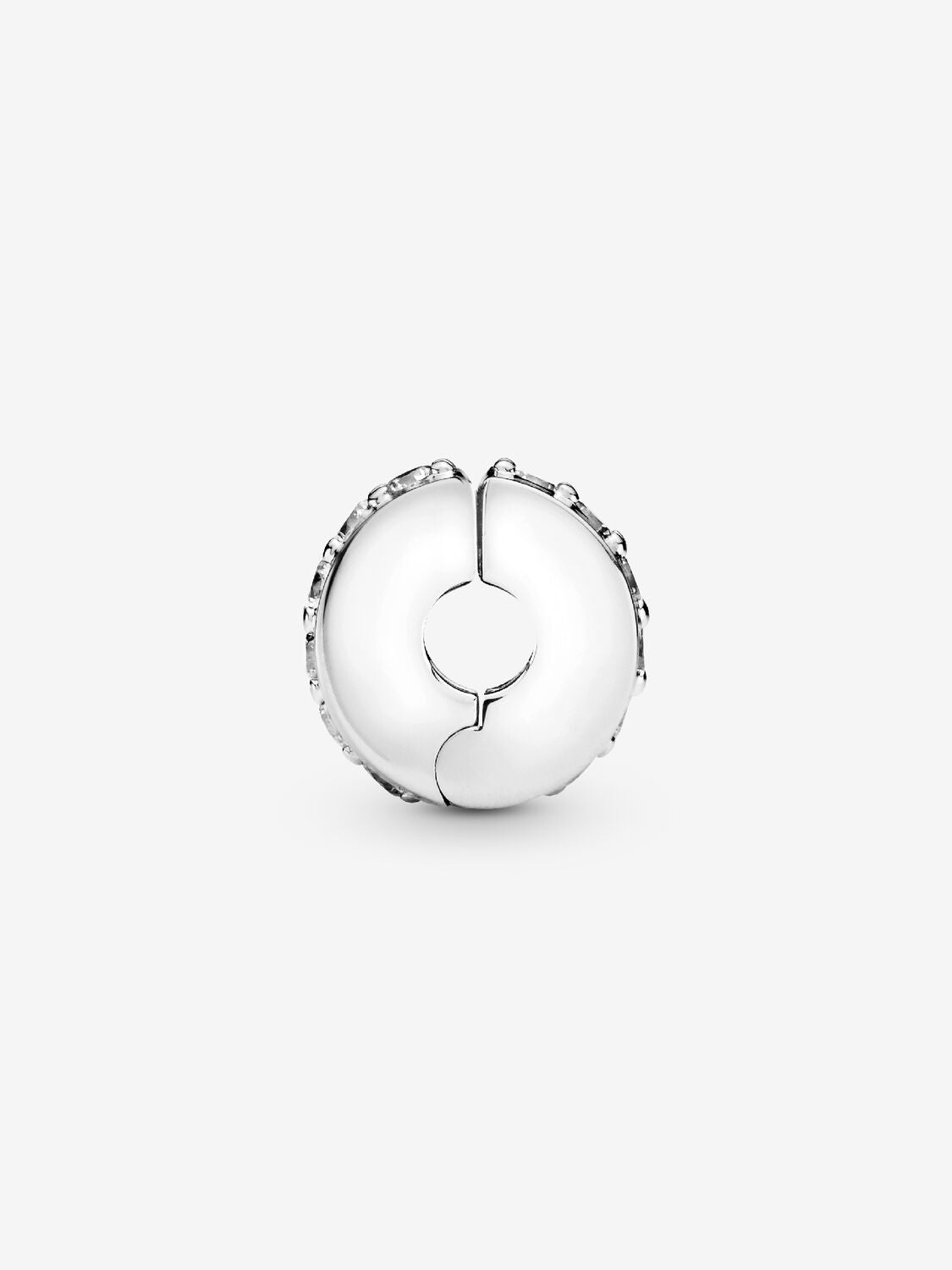 Clear Sparkling Row Clip Charm