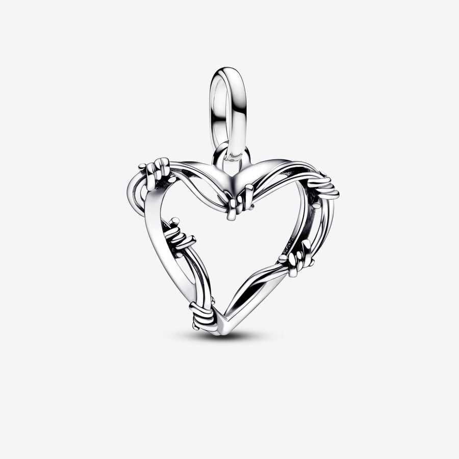 Wire Heart Medallion Charm