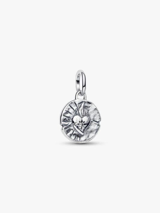 Cherry Blossom Medallion Charm Sterling silver