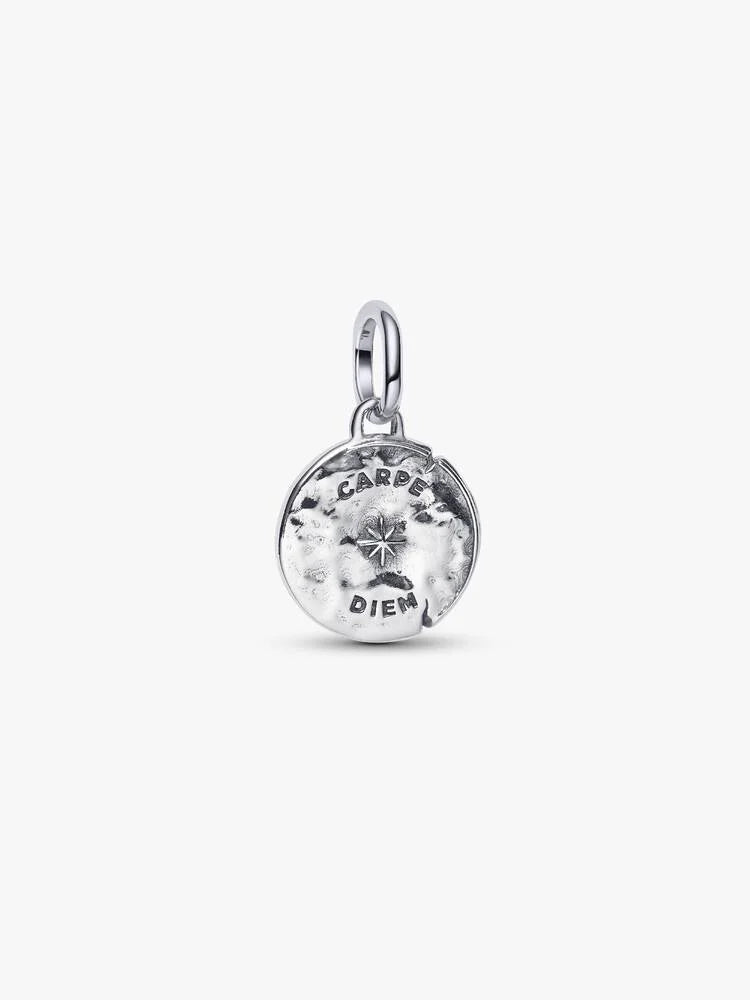 Skull Medallion Charm Sterling silver