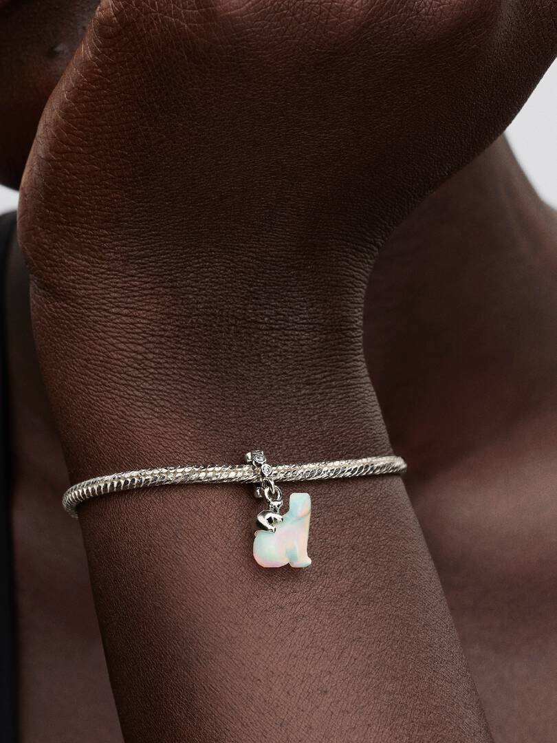 Polar Bear Mother & Cub Dangle Charm