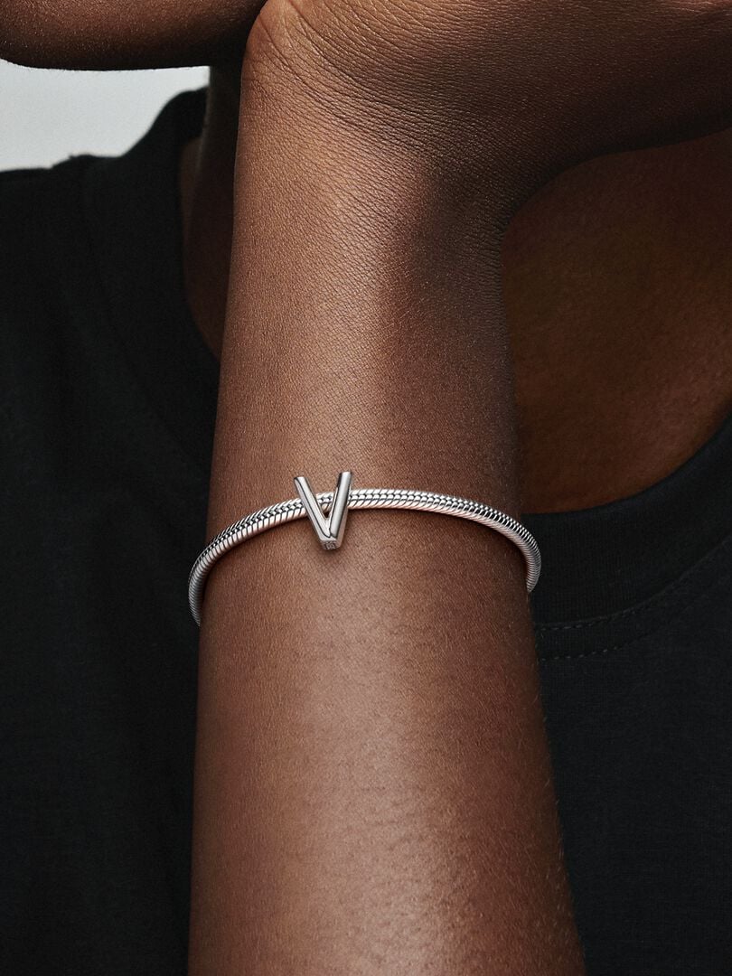 Letter V Alphabet Charm