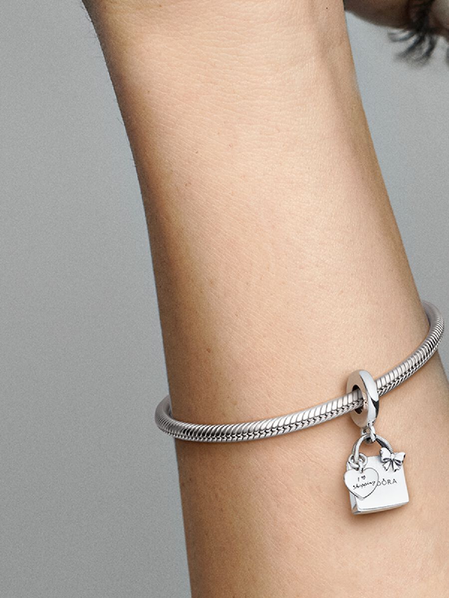 Pandora Shopping Bag Dangle Charm Sterling silver