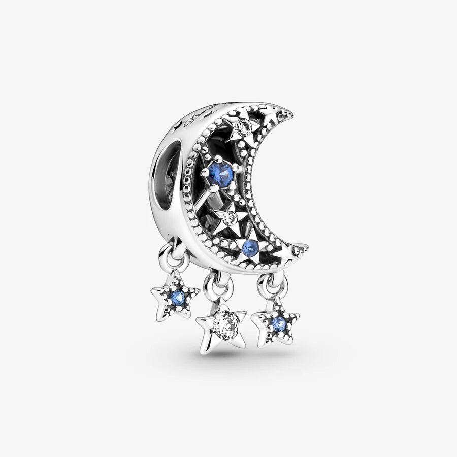 Star and crescent moon bracelet pendant