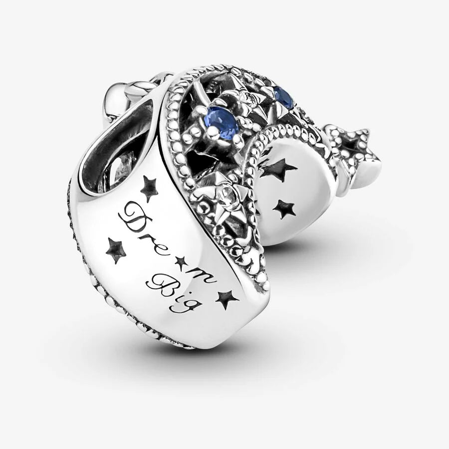 Star and crescent moon bracelet pendant