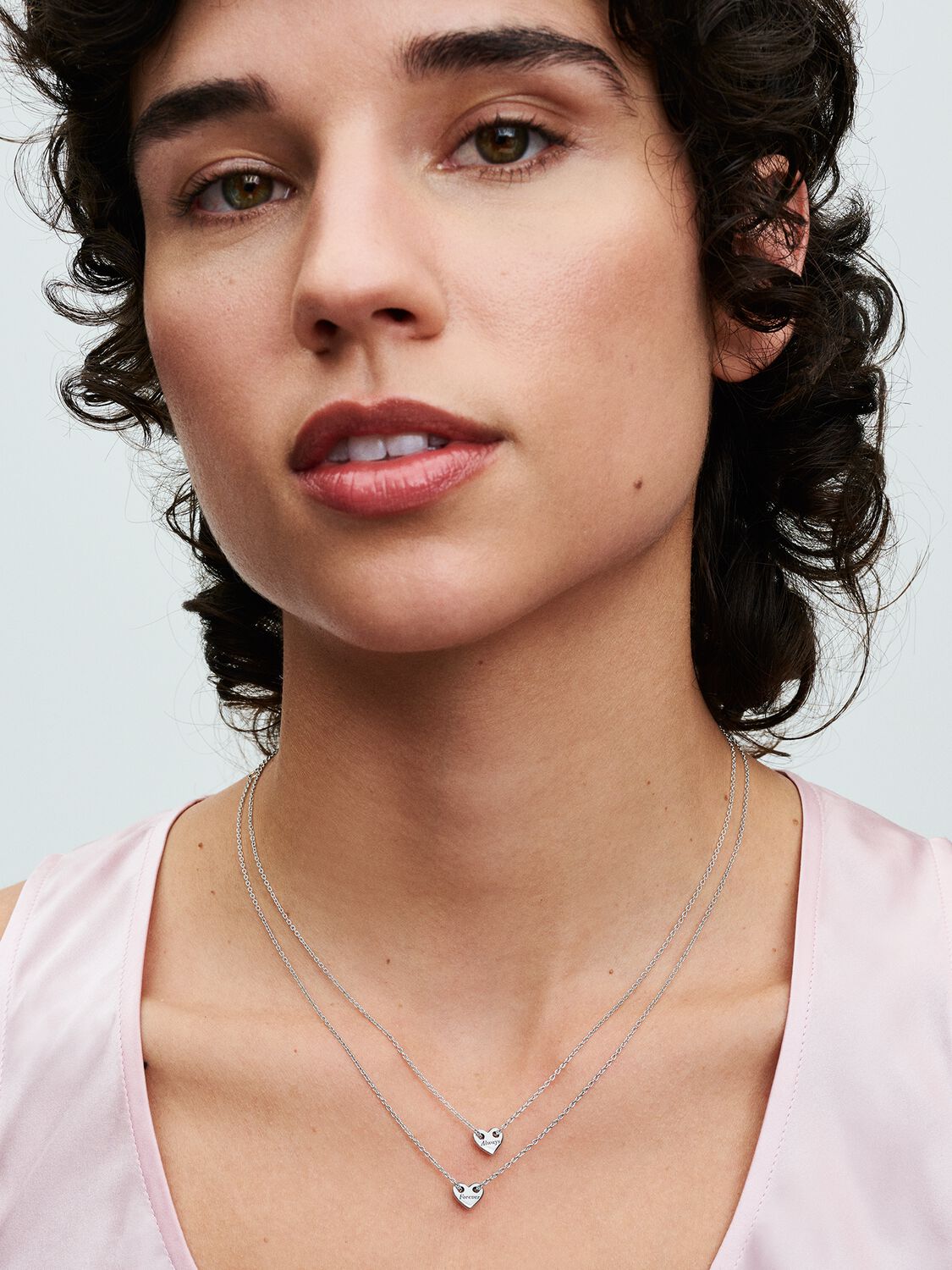 Forever & Always Splittable Heart Collier Necklaces