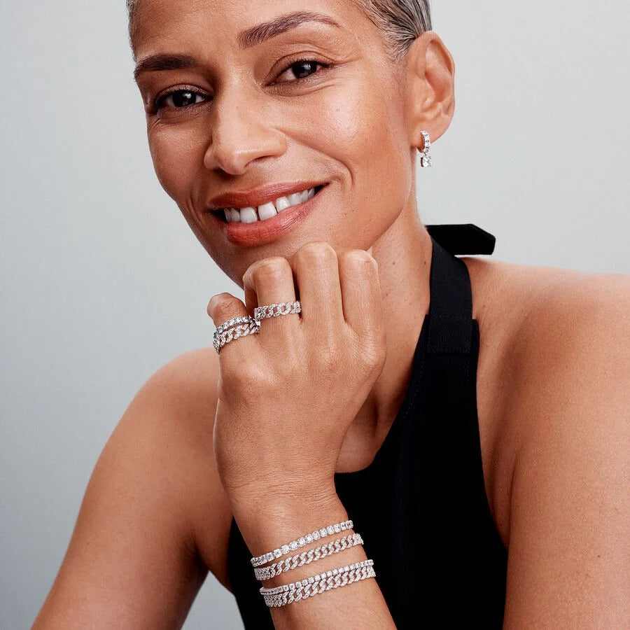 Pandora Timeless Pavé Cuban Chain Bracelet