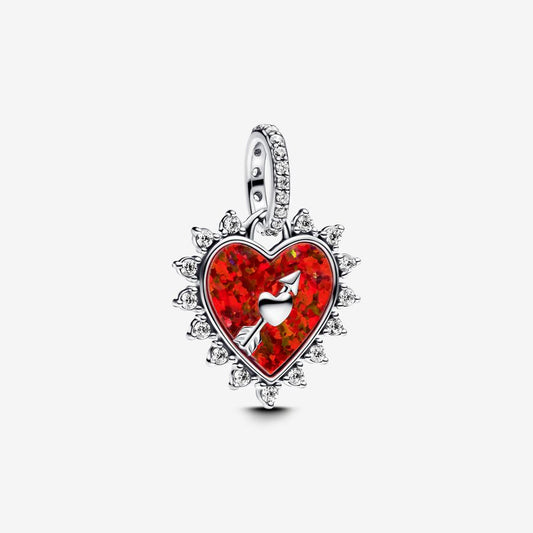 Rotating Heart and Arrow Pendant
