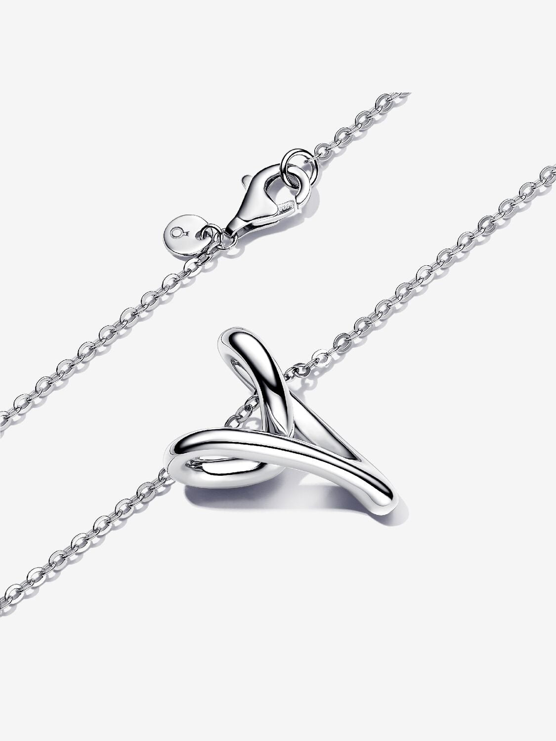 Organically Shaped Heart Pendant Necklace
