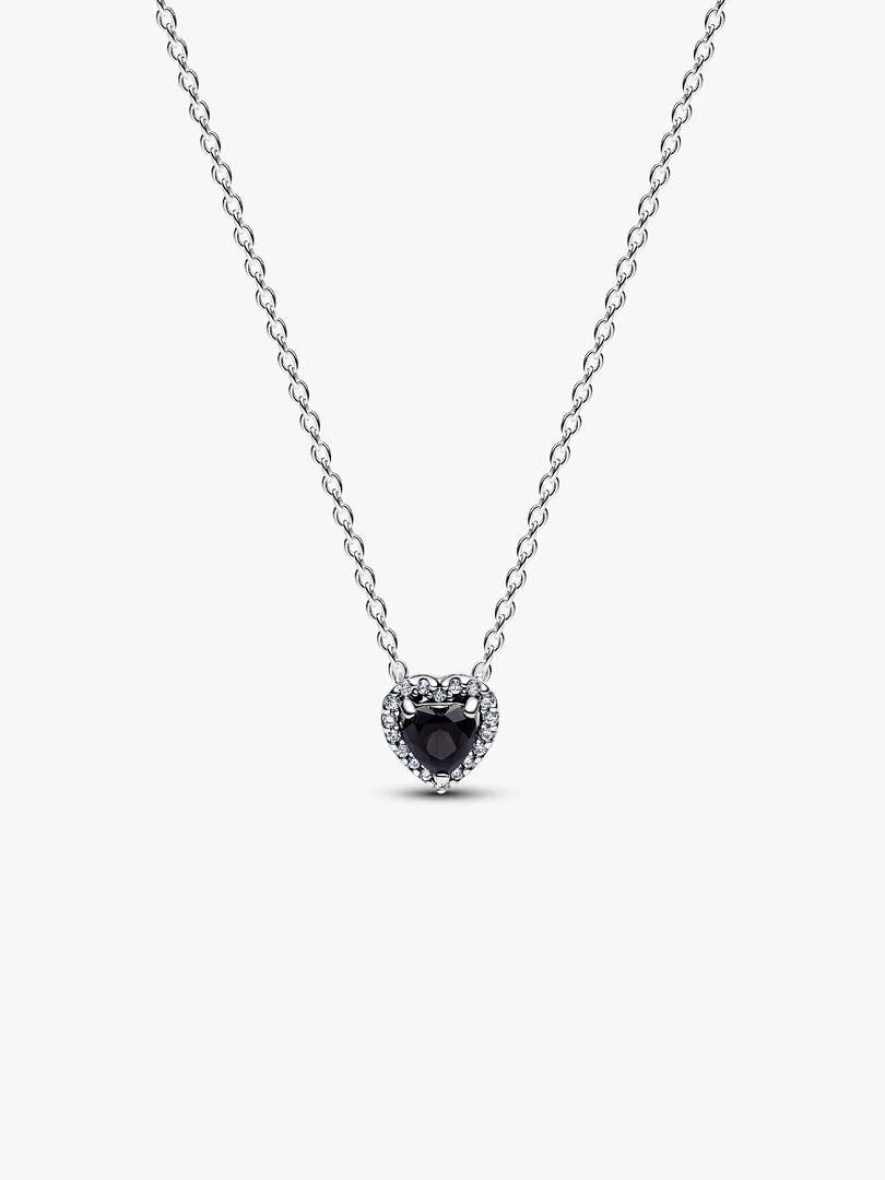 Elevated Heart Collier Necklace Sterling silver