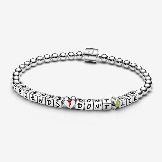 Stranger Things Friends Don't Lie Bracelet Sterling silver