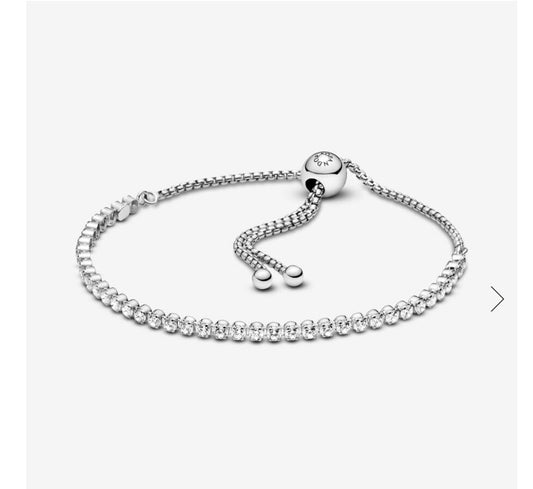 Sparkling Slider Tennis Bracelet