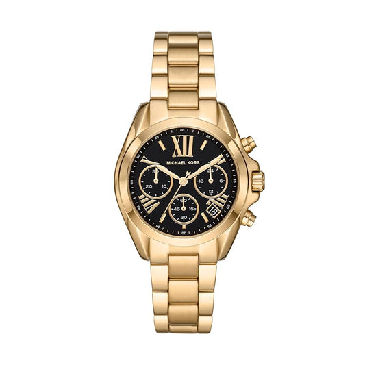 Michael Kors Women’s Chronograph Quartz Stainless Steel Black Dial 36mm Watch MK6959