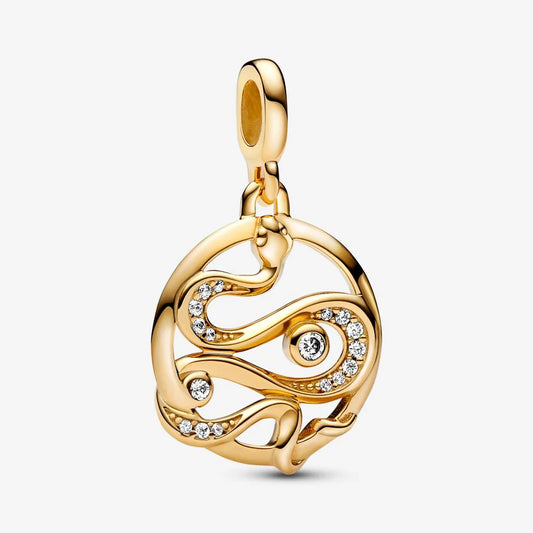 Pandora ME Pavé Snake Medallion Charm