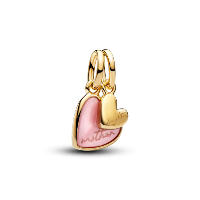 Pink Mother & Daughter Splittable Dangle Charm