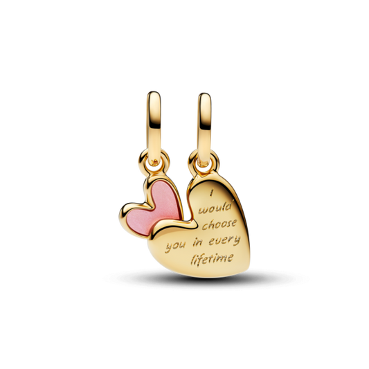 Pink Mother & Daughter Splittable Dangle Charm