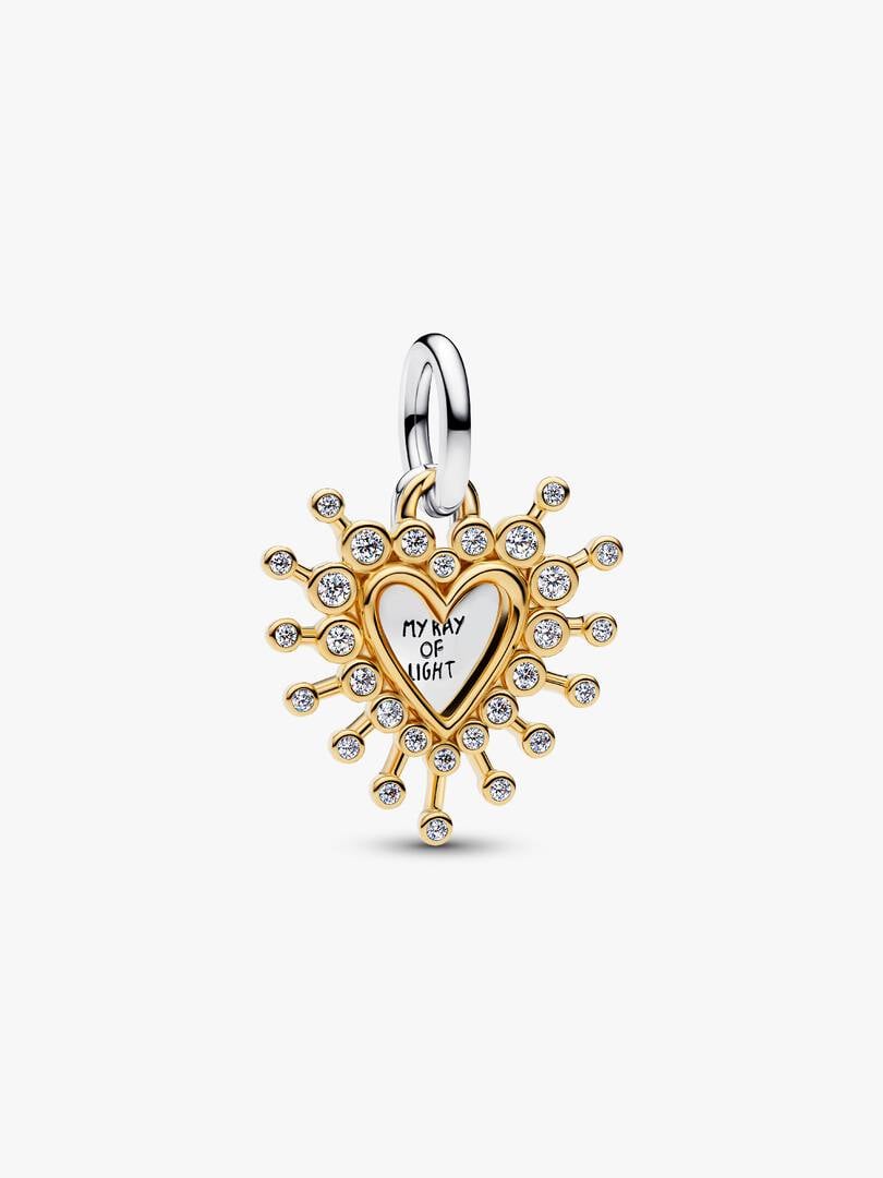Radiant Heart Double Dangle Charm