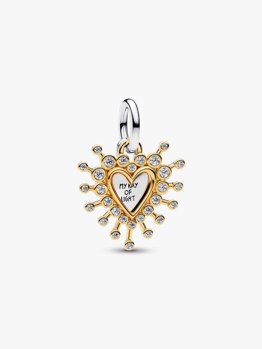 Radiant Heart Double Dangle Charm
