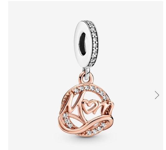 Two-tone Mum Dangle Charm