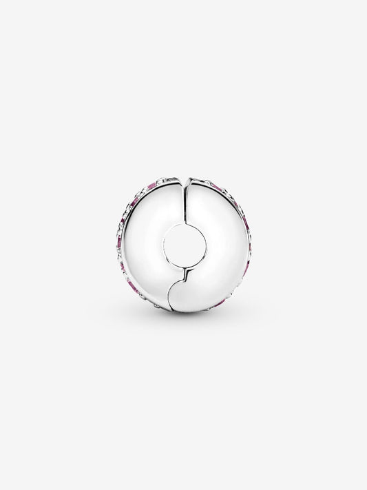 Pink Pavé Clip Charm