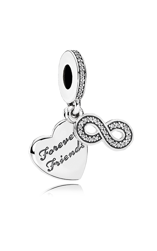 Pandora Moments Forever Friends Heart Dangle Charm