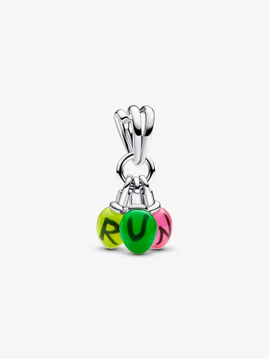 Stranger Things Glow-in-the-dark Run Dangle Charm Sterling silver