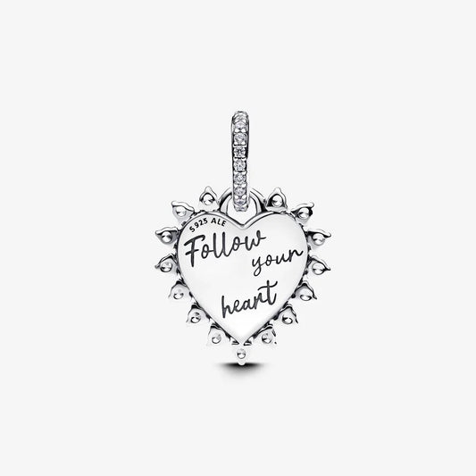 Rotating Heart and Arrow Pendant