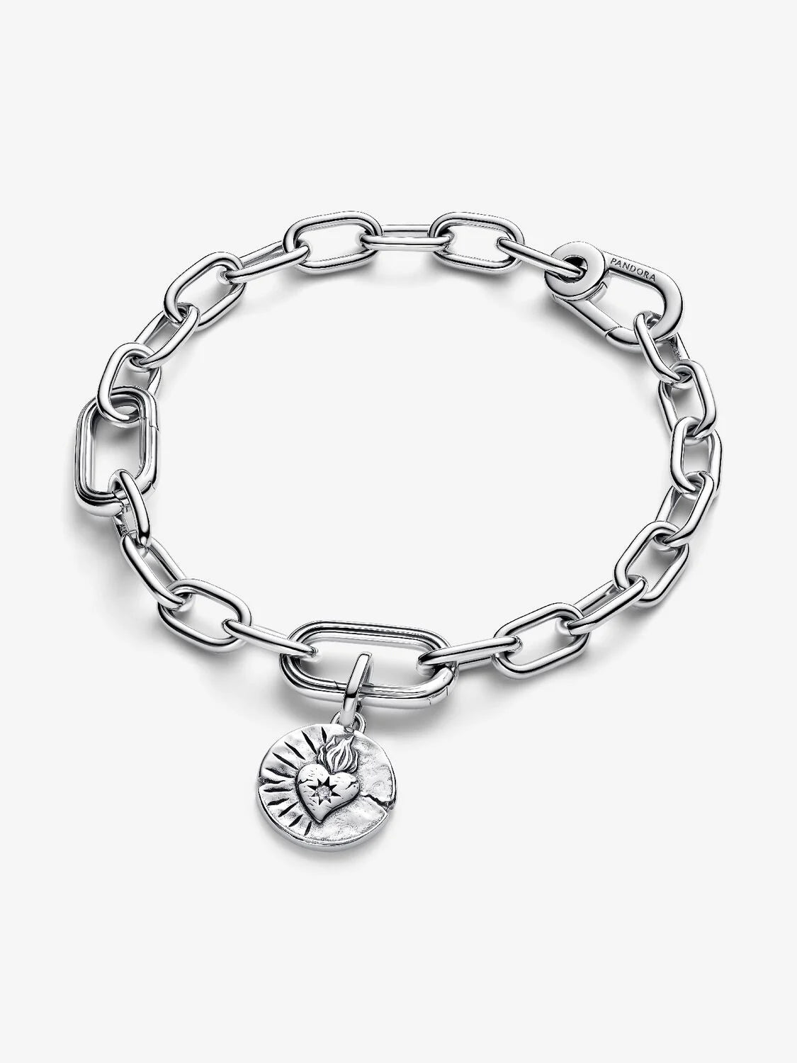 Heart Medallion Charm Sterling silver