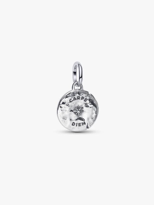 Skull Medallion Charm Sterling silver