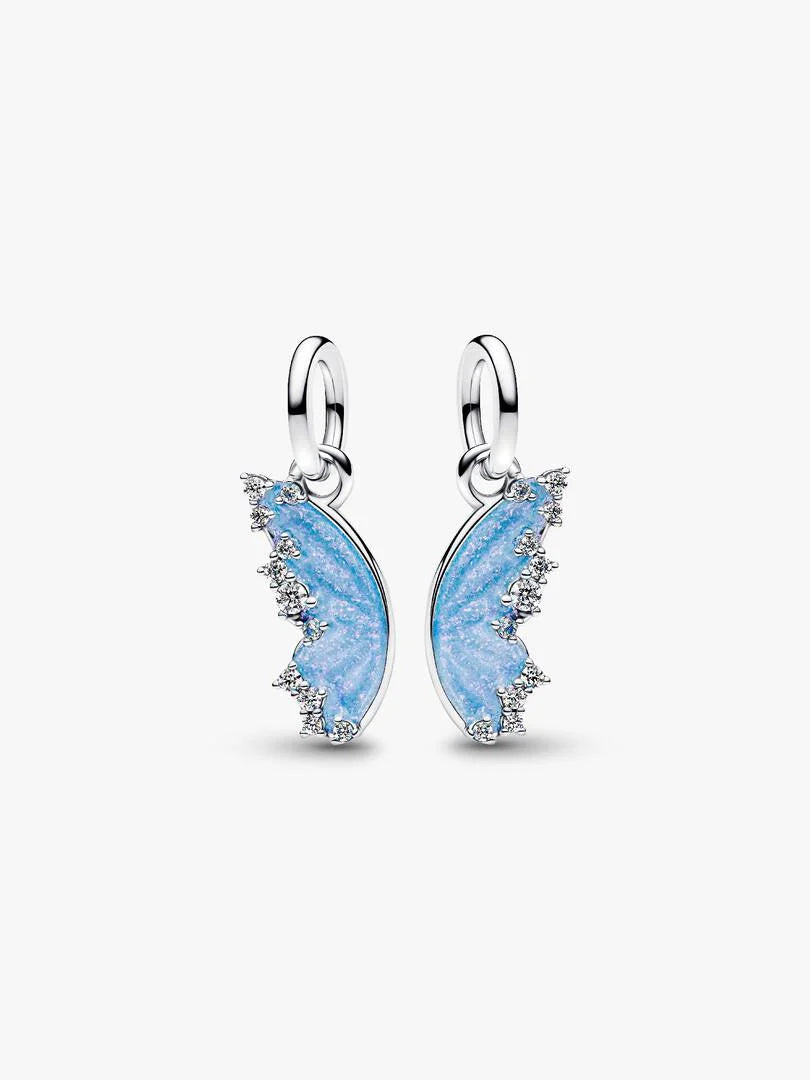 Splittable Butterfly Dangle Charm Sterling silver