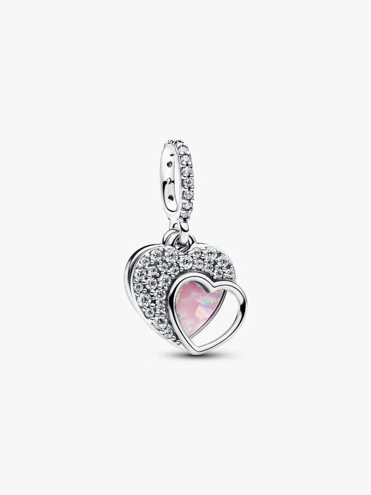 Beautiful Mother Double Dangle Charm Sterling silver