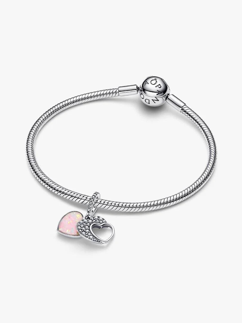 Beautiful Mother Double Dangle Charm Sterling silver