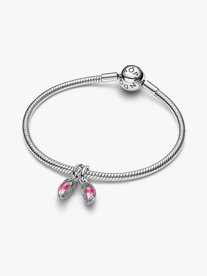 Love Birds Splittable Dangle Charm Sterling silver