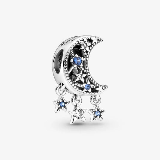 Star and crescent moon bracelet pendant