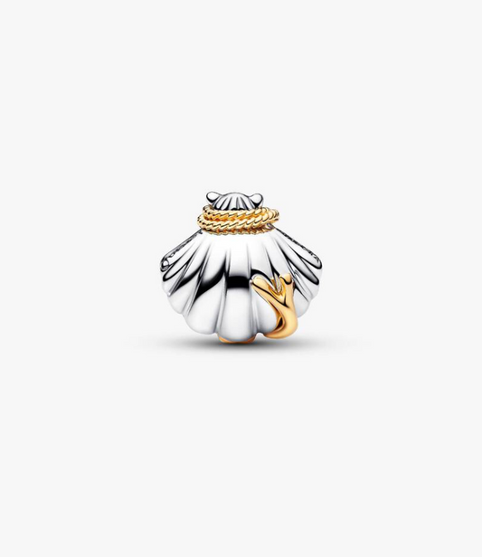Disney Princesses Ariel Shell Lab-Grown Diamond Two-Tone Charm