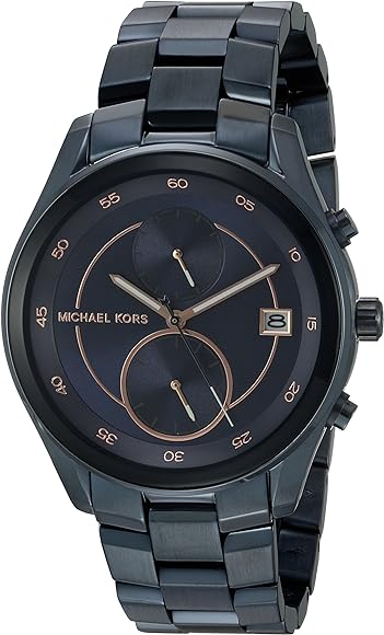 Men's Michael Kors Briar Navy Blue Multifunction Steel Watch MK6468